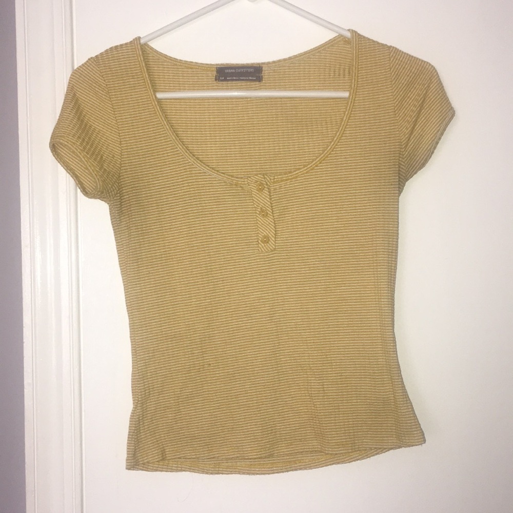 Urban Outfitters Yellow Cropped Top